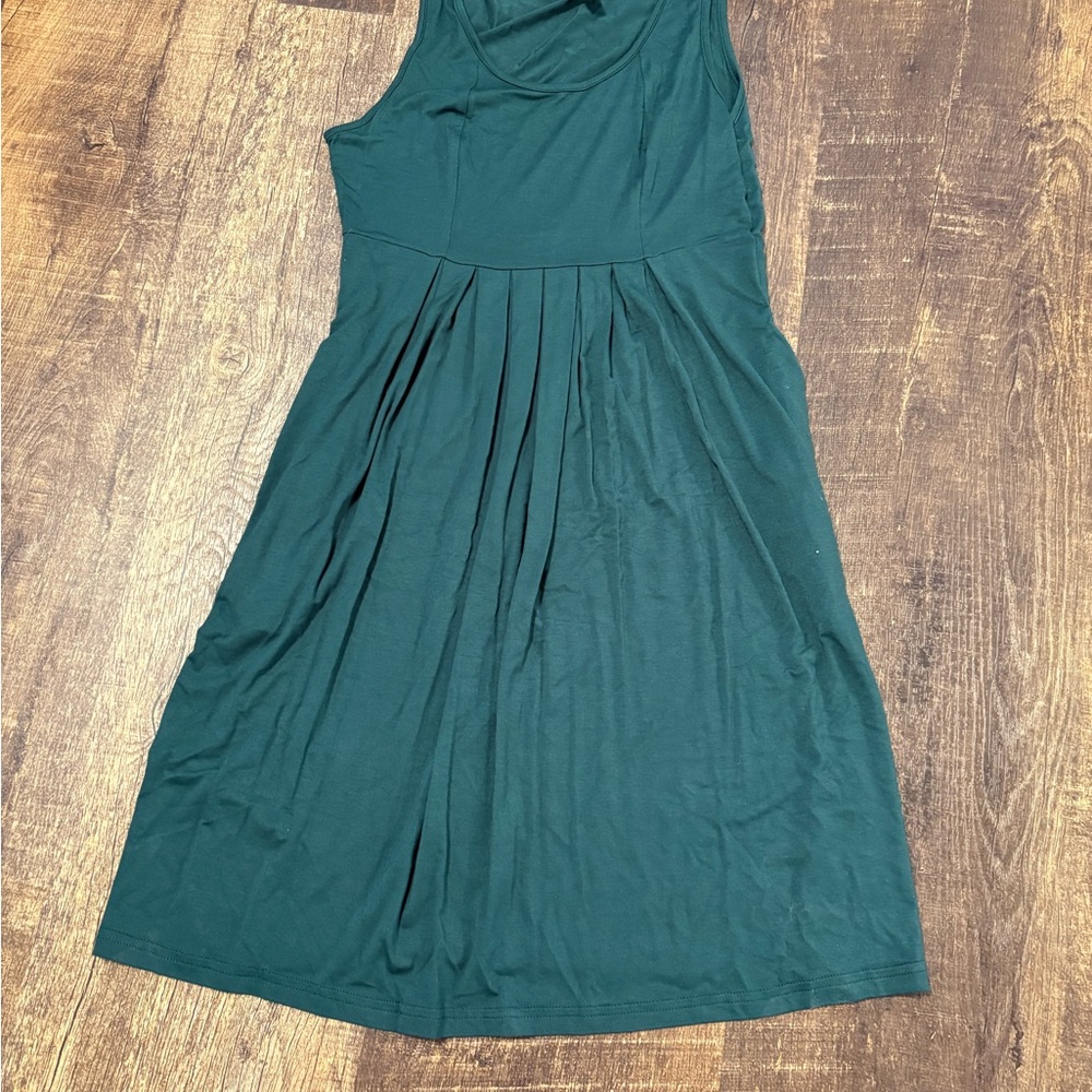 Chic Teal Sleeveless Mini Dress